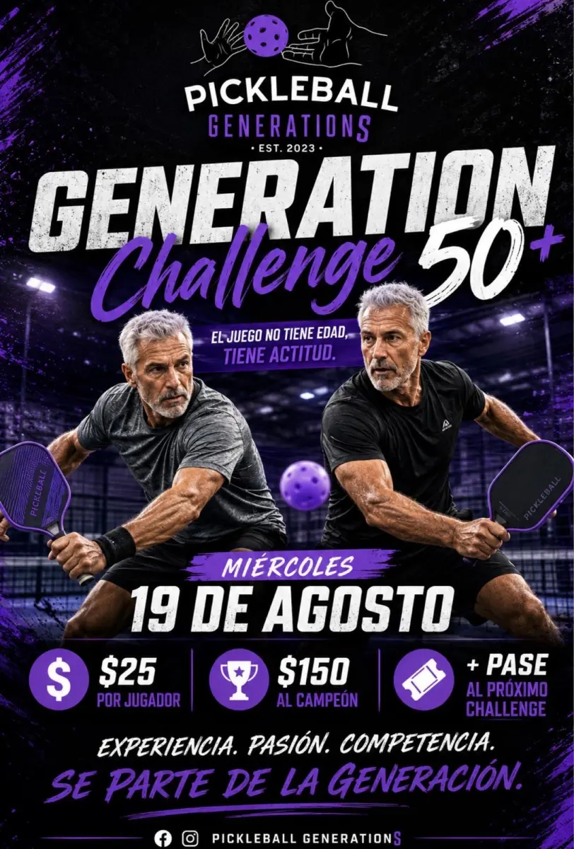 Pickelball Generations Challenge 50+