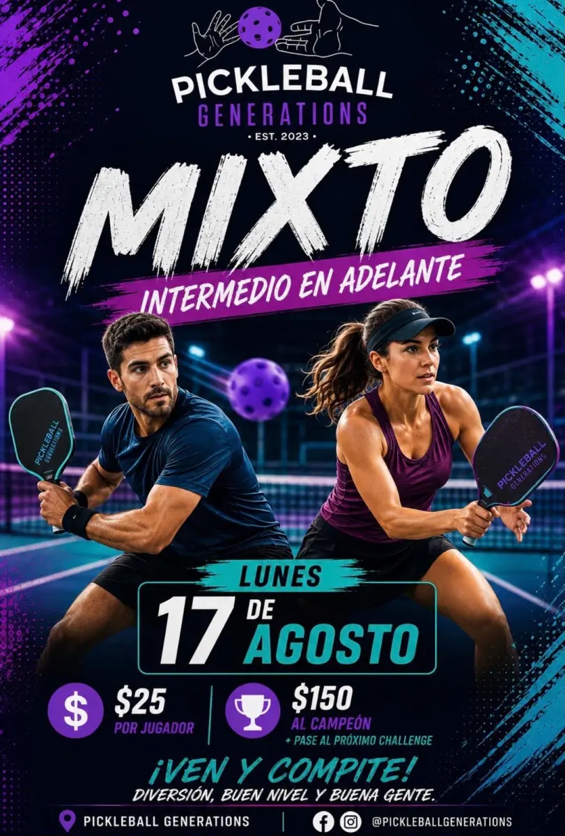 Pickelball Generations Mixto Challenge #1