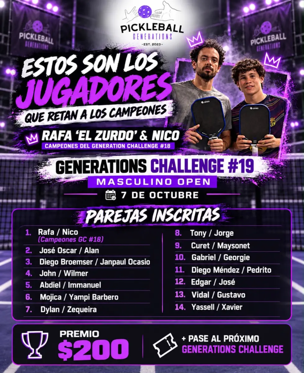 Pickleball Generations Challenge #18