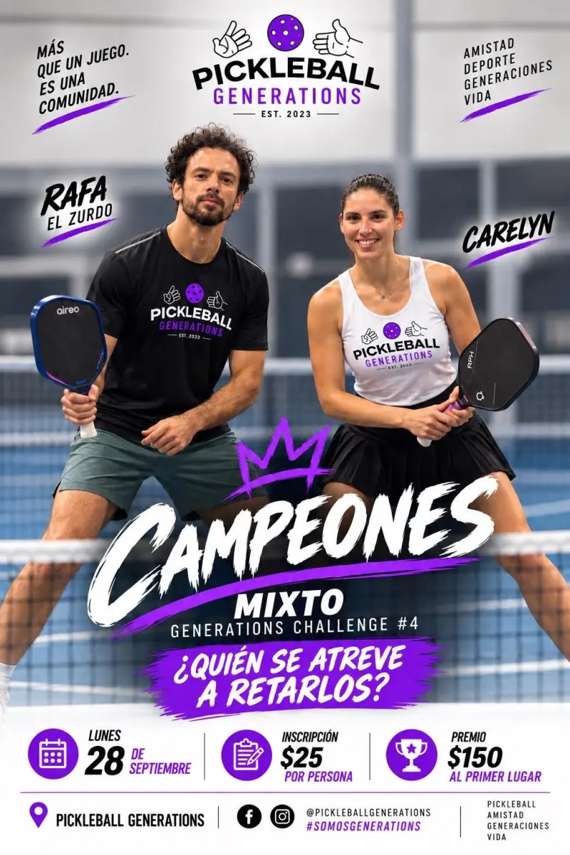 Pickelball Generations Mixto Challenge #4